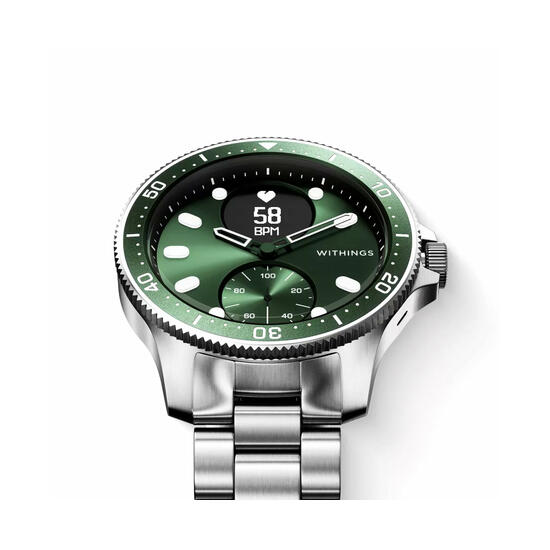 Withings ScanWatch Horizon Reloj inteligente híbrido 43mm verde