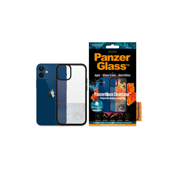 PanzerGlass ClearCase Funda iPhone 12 mini Black Edition