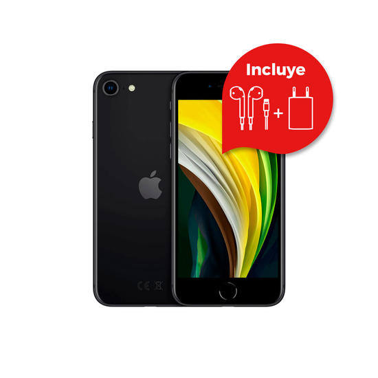Apple iPhone SE 256GB Negro (incluye cargador y auriculares)