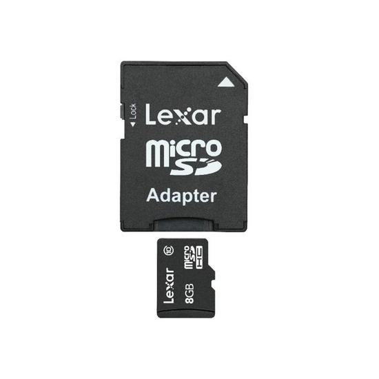 Lexar Tarjeta de memoria microSDHC Clase 10 | 8GB con adaptador SD