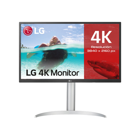 LG 27UP550N-W Monitor 27" 16:9 4K IPS HDR10 99% sRGB USB-C PD 90W