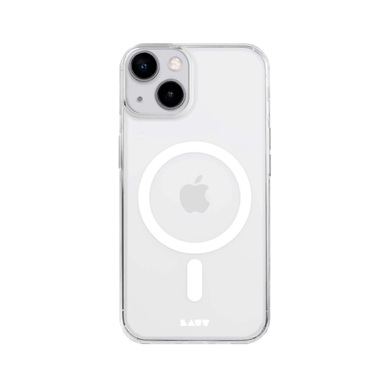 Laut Crystal-M Funda iPhone 14 Plus transparente/blanco 