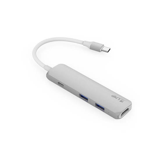 LMP Adaptador Combo Hub USB-C Plata