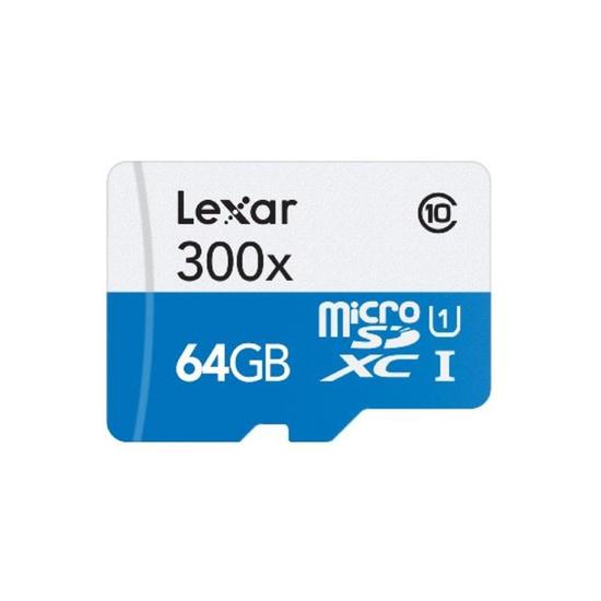 Lexar High-Performance Tarjeta de memoria microSDXC UHS Clase 1 | 64GB con adaptador SD