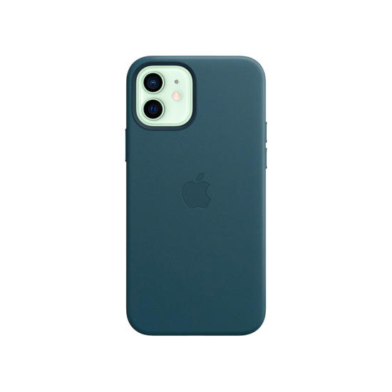 Apple MagSafe Funda iPhone 12 / 12 Pro Piel Azul báltico