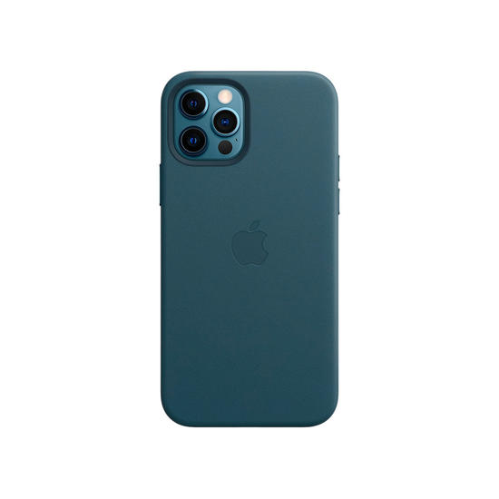 Apple MagSafe Funda iPhone 12 / 12 Pro Piel Azul báltico