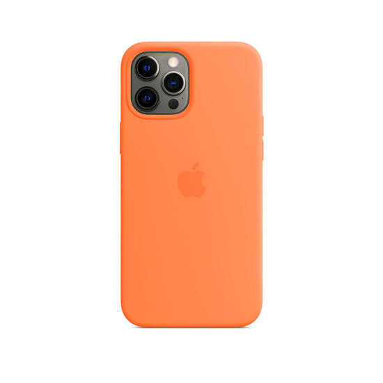 Apple MagSafe Funda iPhone 12 Pro Max Silicona Naranja kumquat