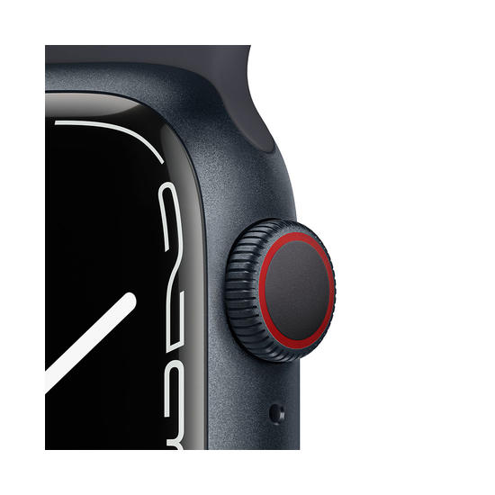 Apple Watch Series 7 GPS + Cellular 41mm Caja Aluminio Medianoche Correa deportiva Medianoche