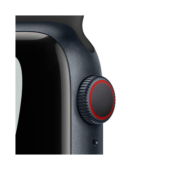 Apple Watch Nike Series 7 GPS 41mm Caja aluminio Medianoche Correa Nike deportiva Antracita/negro