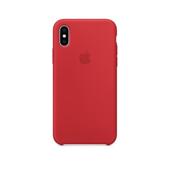 Funda Silicone Case iPhone X Roja