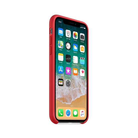 Funda Silicone Case iPhone X Roja