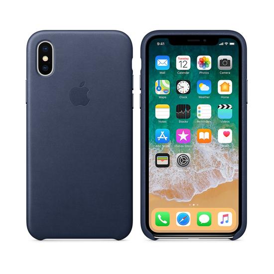 Funda Piel Apple Leather Case iphone X