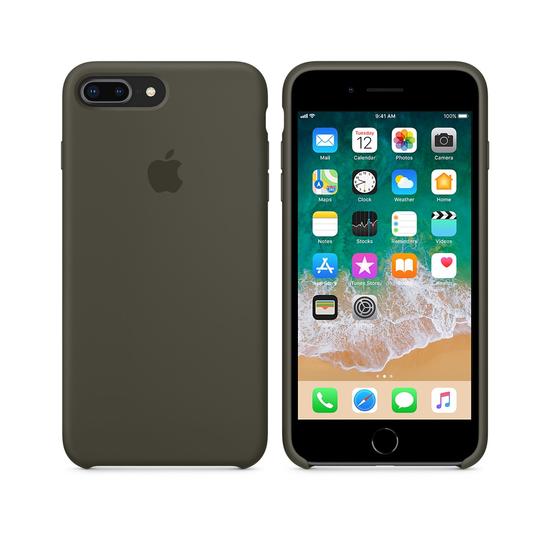 Apple Silicon Case Funda iPhone 8 Plus/ 7 Plus Oliva Oscuro