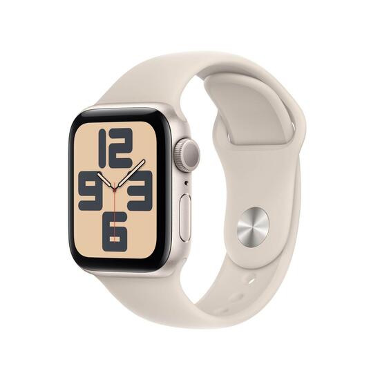 Apple Watch SE | GPS | 40mm | Caja Aluminio Blanco | Correa deportiva Blanco Estrella | S/M