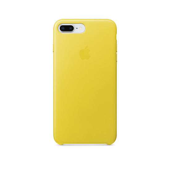 Apple Leather Case Funda piel iPhone 8 Plus / 7 Amarillo Primavera