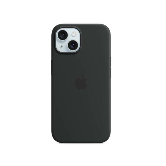 Apple MagSafe Funda Silicona iPhone 15 Negro