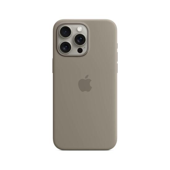 Apple MagSafe Funda Silicona iPhone 15 Pro Max Arcilla