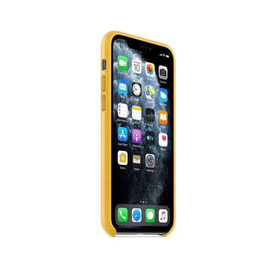 Apple Funda iPhone 11 Pro Leather Amarillo Cítrico