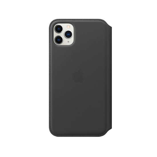 Apple Funda iPhone 11 Pro Max Leather Folio Negro