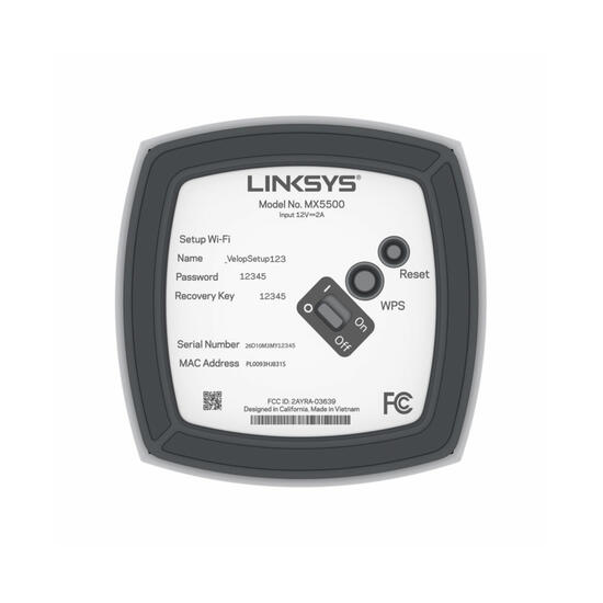 Linksys Atlas Pro 6 MX5501 Wi-Fi 6 Intelligent Mesh router AX5400 1 nodo