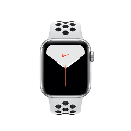 Apple Watch Nike Series 5 GPS + Cellular 40mm Caja Aluminio Plata Correa deportiva Pure Platinum/Negro Nike