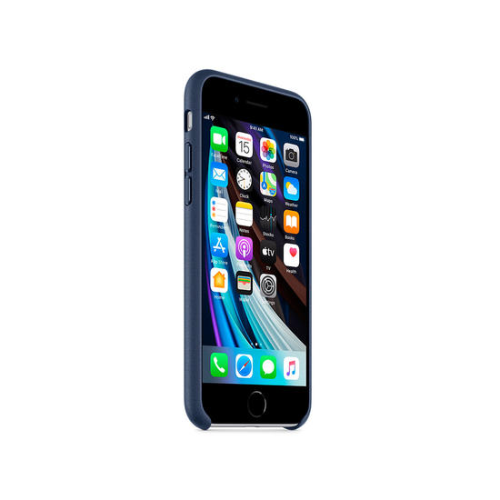 Apple Funda iPhone SE Leather Azul