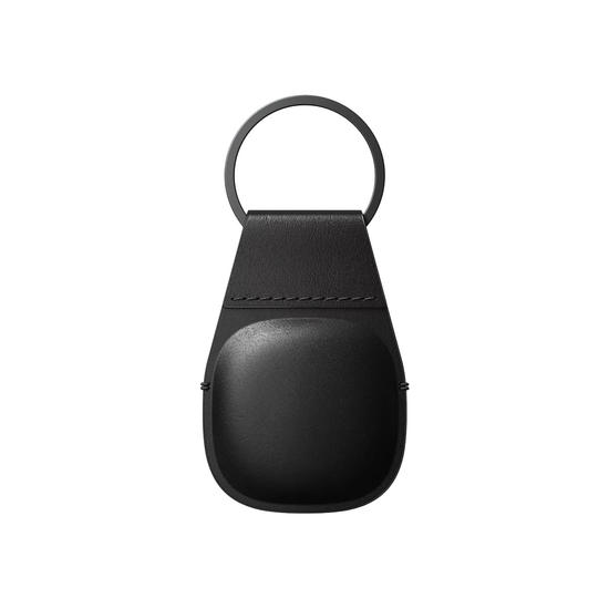 Nomad Leather Keychain Llavero de piel AirTag negro