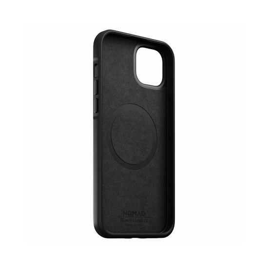 Nomad Modern Funda MagSafe iPhone 14 Plus piel Horween negro