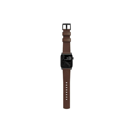 Nomad Modern Leather Correa Apple Watch 38mm/40mm Marrón (hebilla negra)
