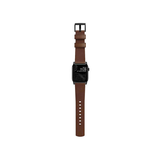 Nomad Modern Leather Correa Apple Watch 42mm/44mm Marrón (hebilla negra)