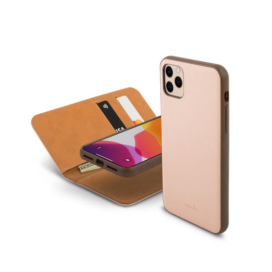 Moshi Overture Wallet Funda iPhone 11 Pro Max Luna Rosa