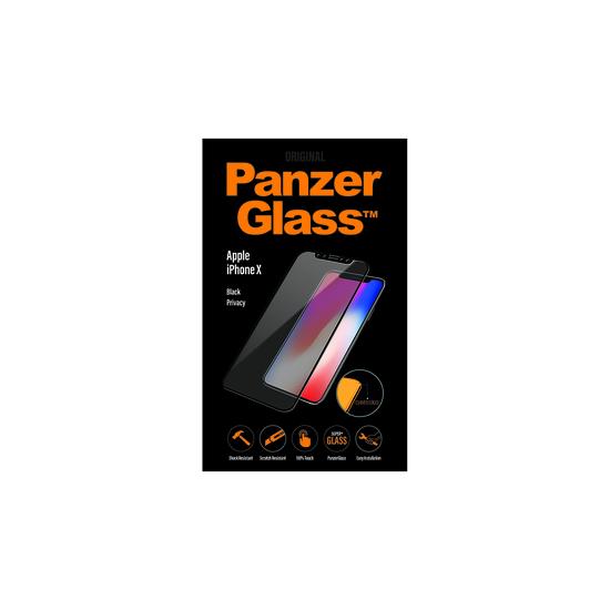 PanzerGlass PREMIUM Protector Pantalla Apple iPhone X/Xs Black Privacy Curvo