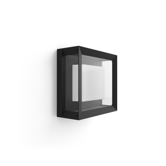 Philips Hue Econic aplique exterior cuadrado negro White&color ambiance