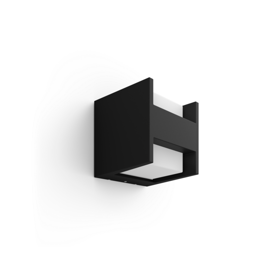 Philips Hue Fuzo aplique exterior negro forma H luz blanca