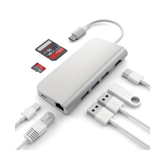 Satechi Hub Multipuerto USB-C 4K HDMI Plata