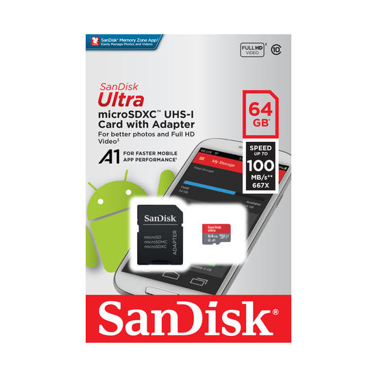 SanDisk Ultra A1 Tarjeta microSDXC 64GB