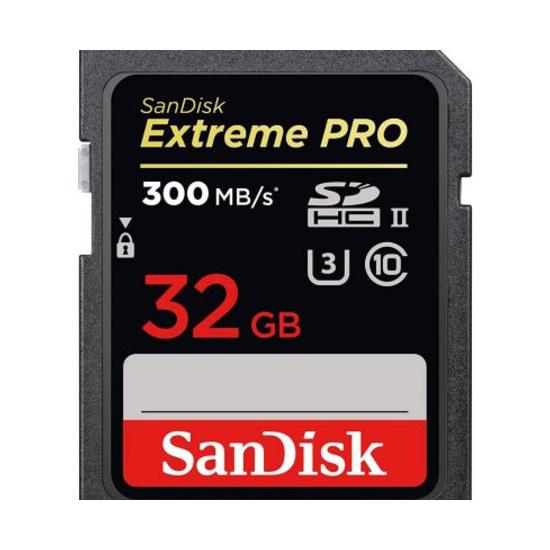 Sandisk Extreme Pro Tarjeta de memoria SDHC 32GB UHS-II 300MB/s-260MB/s