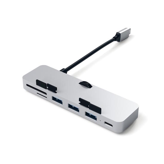 Satechi Clamp Hub Pro Aluminium Hub USB-C USB 3.0 Plata