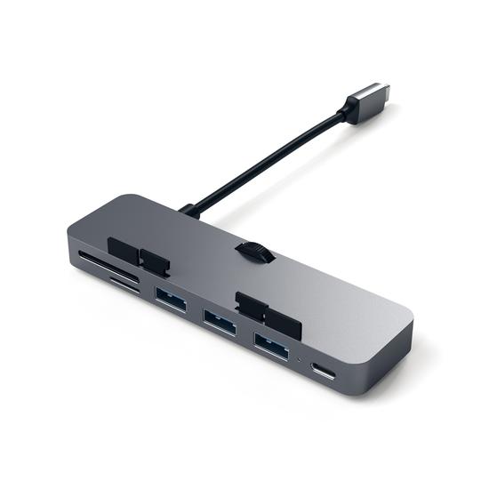 Satechi Clamp Hub Pro Aluminium Hub USB-C USB 3.0 Gris Espacial