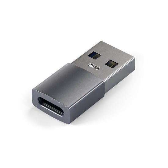 Satechi Adaptador Aluminio USB a USB-C Gris Espacial