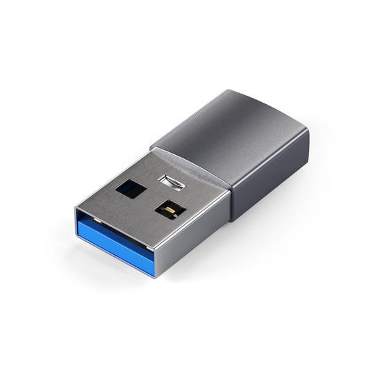 Satechi Adaptador Aluminio USB a USB-C Gris Espacial