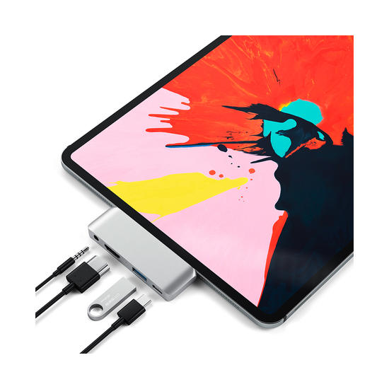Satechi Type-C Pro Hub Plata (iPad Pro 2018)