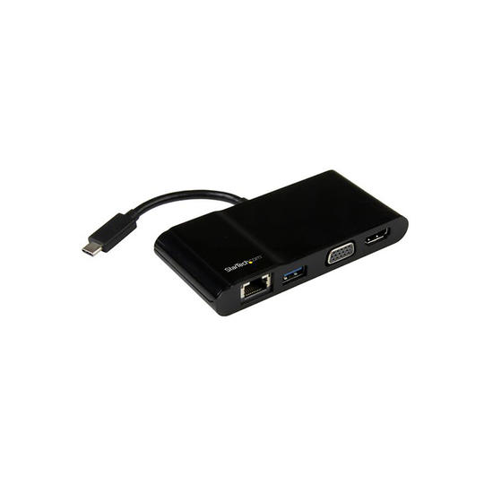 Startech Hub USB-C a HDMI 4K o VGA, USB 3.0 y Gigabite Ethernet