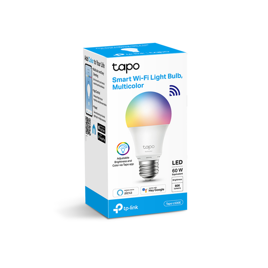 TP-Link Tapo L530E Bombilla LED inteligente Color y Blanco E27