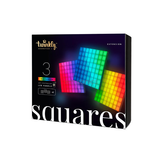 Twinkly Squares Luces Led 3 unidades extensión