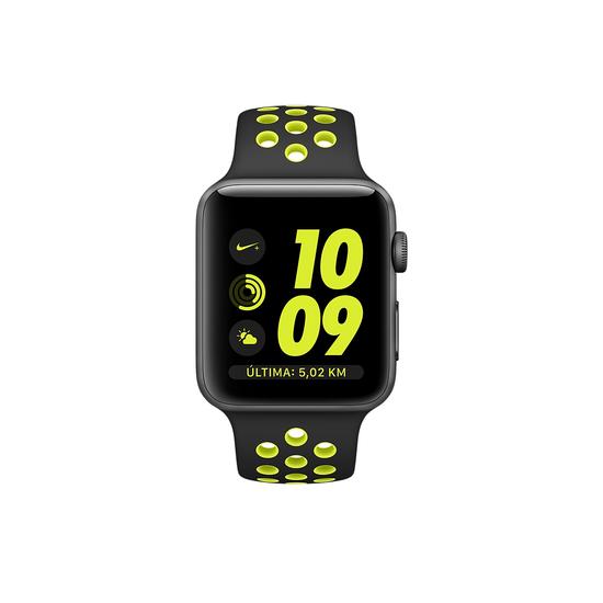 Apple Watch Nike+ 42mm Caja Aluminio en Gris Espacial y Correa Nike Sport Negra/Voltio