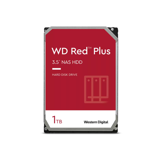 WD Red Plus disco duro 1TB 3,5" 5400rpm Mac, PC y NAS