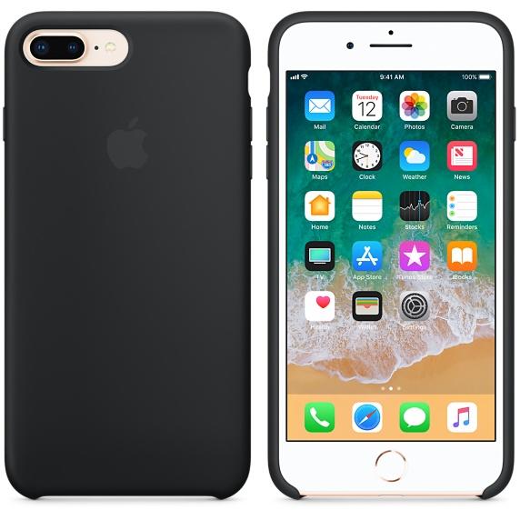 Comprar Apple Silicon Case Funda iPhone 8 Plus / 7 Plus Negro MQGW2ZM/A