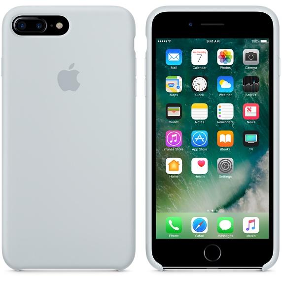 Comprar Apple Silicone Case Funda iPhone 8 Plus /7 Plus /6s Plus /6 Plus Azul Neblina |