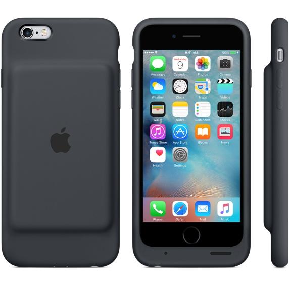 portón Detectable bosque Comprar Segunda mano - Apple Smart Battery Funda con batería iPhone 6s Gris  Carbón - Bueno MGQL2ZM/A | Macnificos